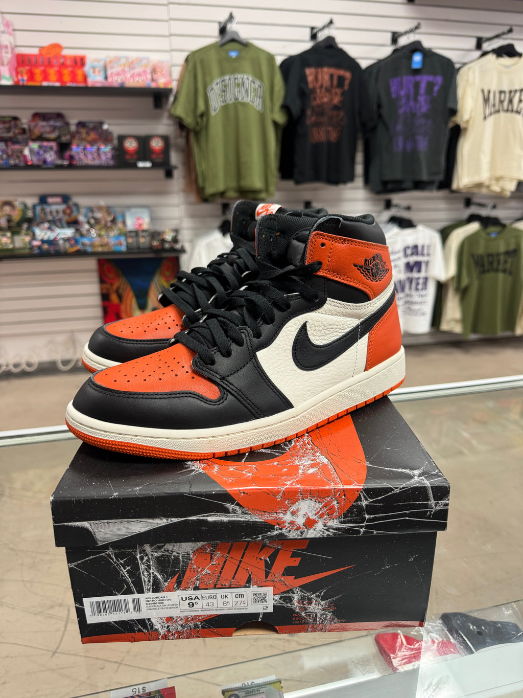 Preowned Jordan 1 Retro High Shattered Backboard 2025 Pair
