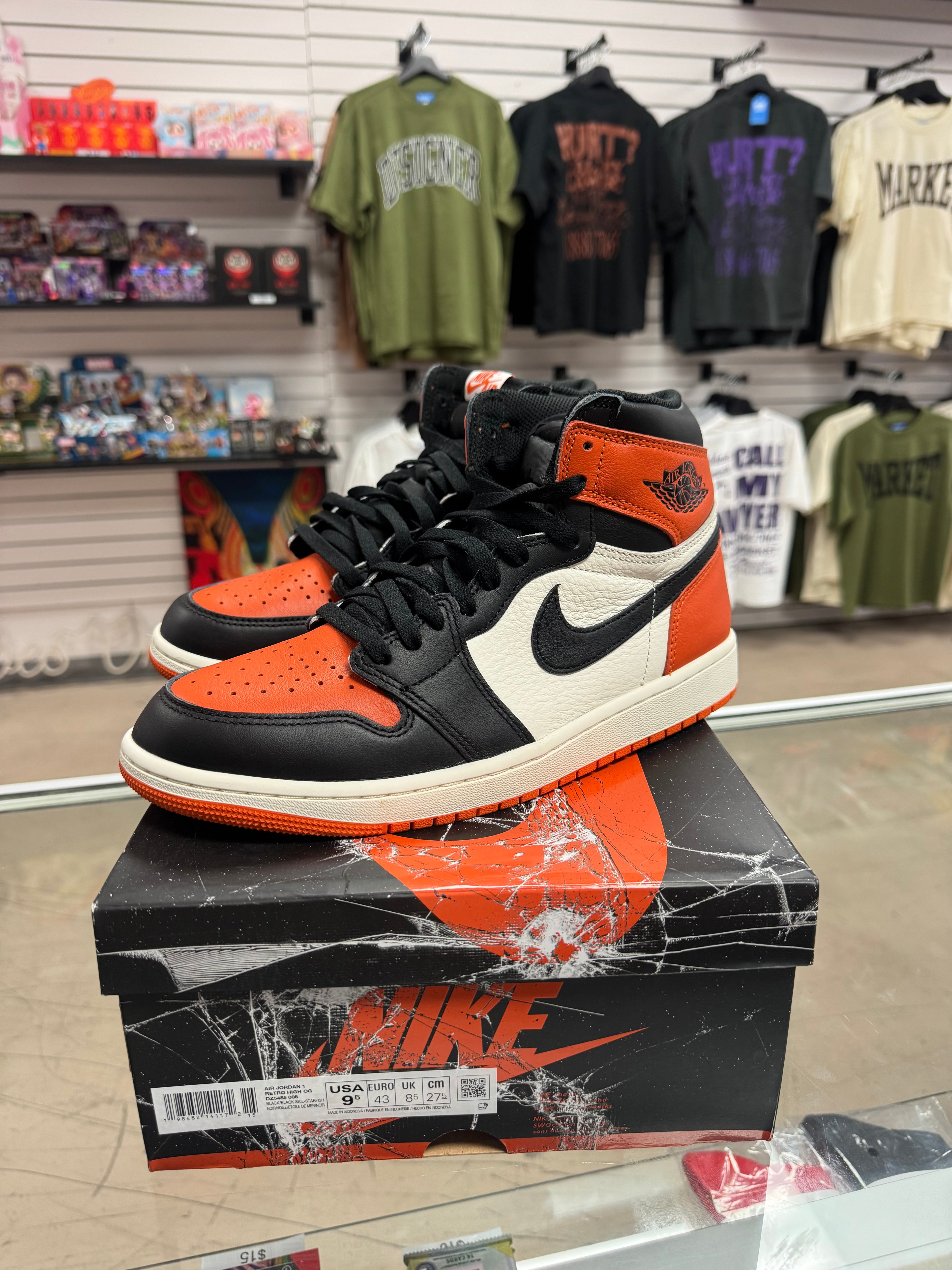 Preowned Jordan 1 Retro High Shattered Backboard 2025 Pair