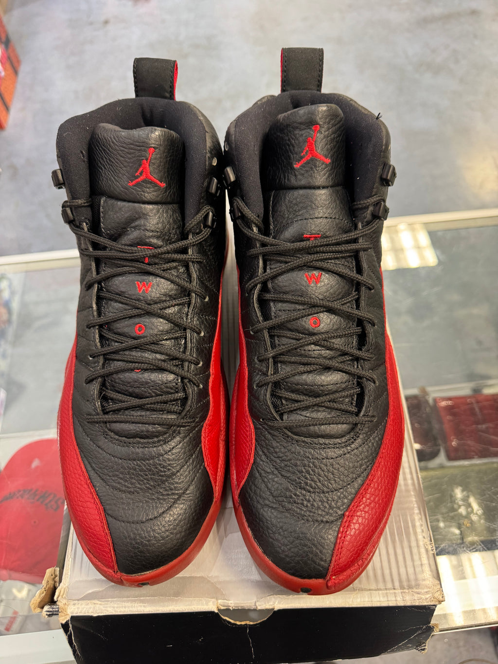 Preowned Jordan 12 Retro Flu Game 2003 Pair