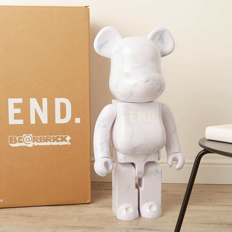 BearBrick X END White Marble 1000%