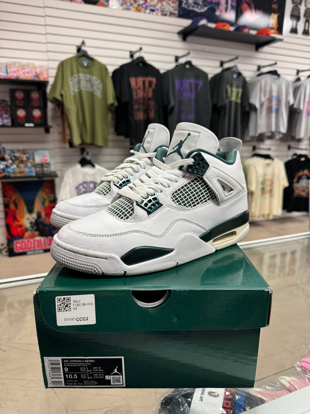 Preowned Jordan 4 Retro Oxidized Green