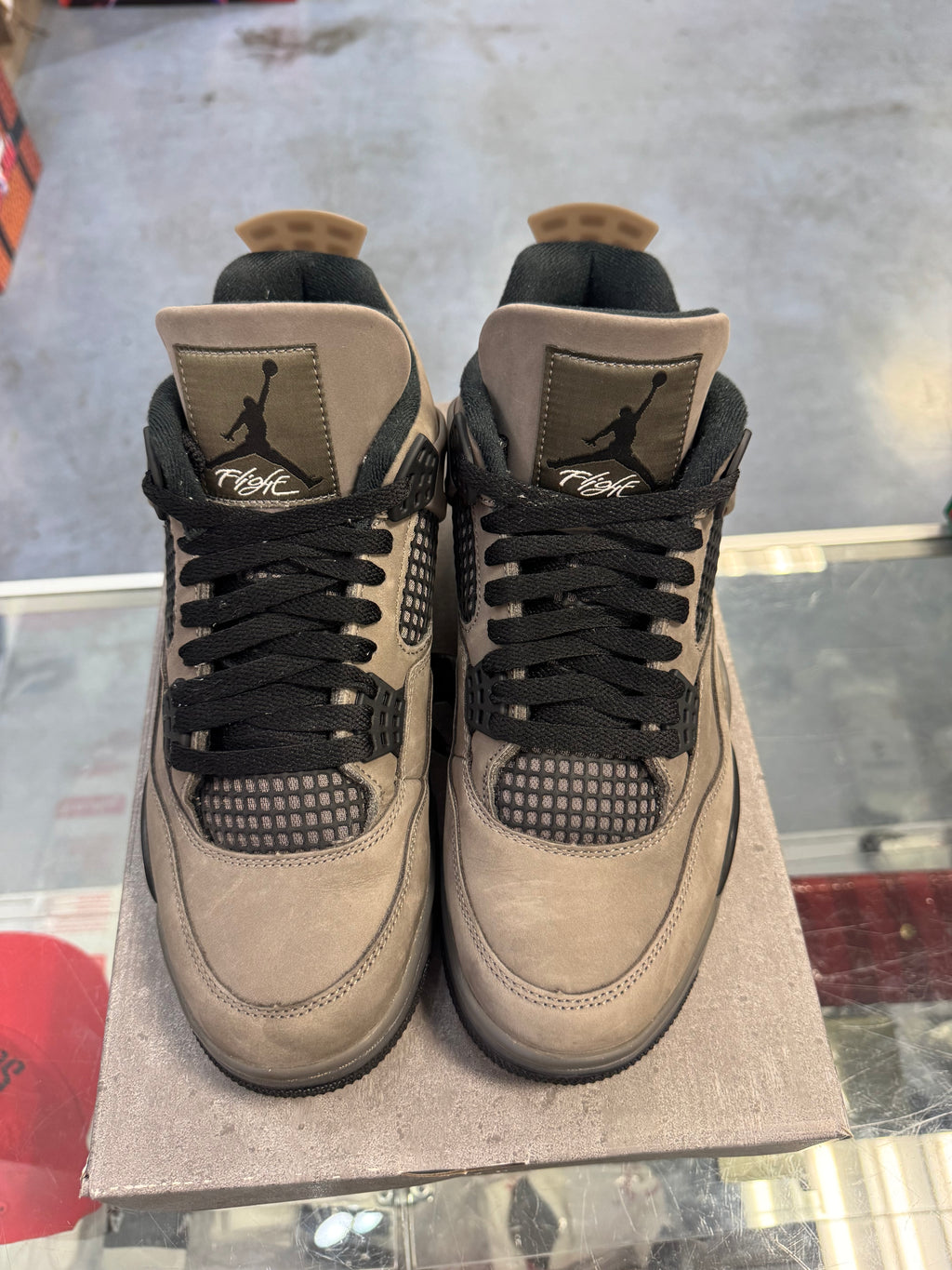 Preowned Jordan 4 Retro Cave Stone