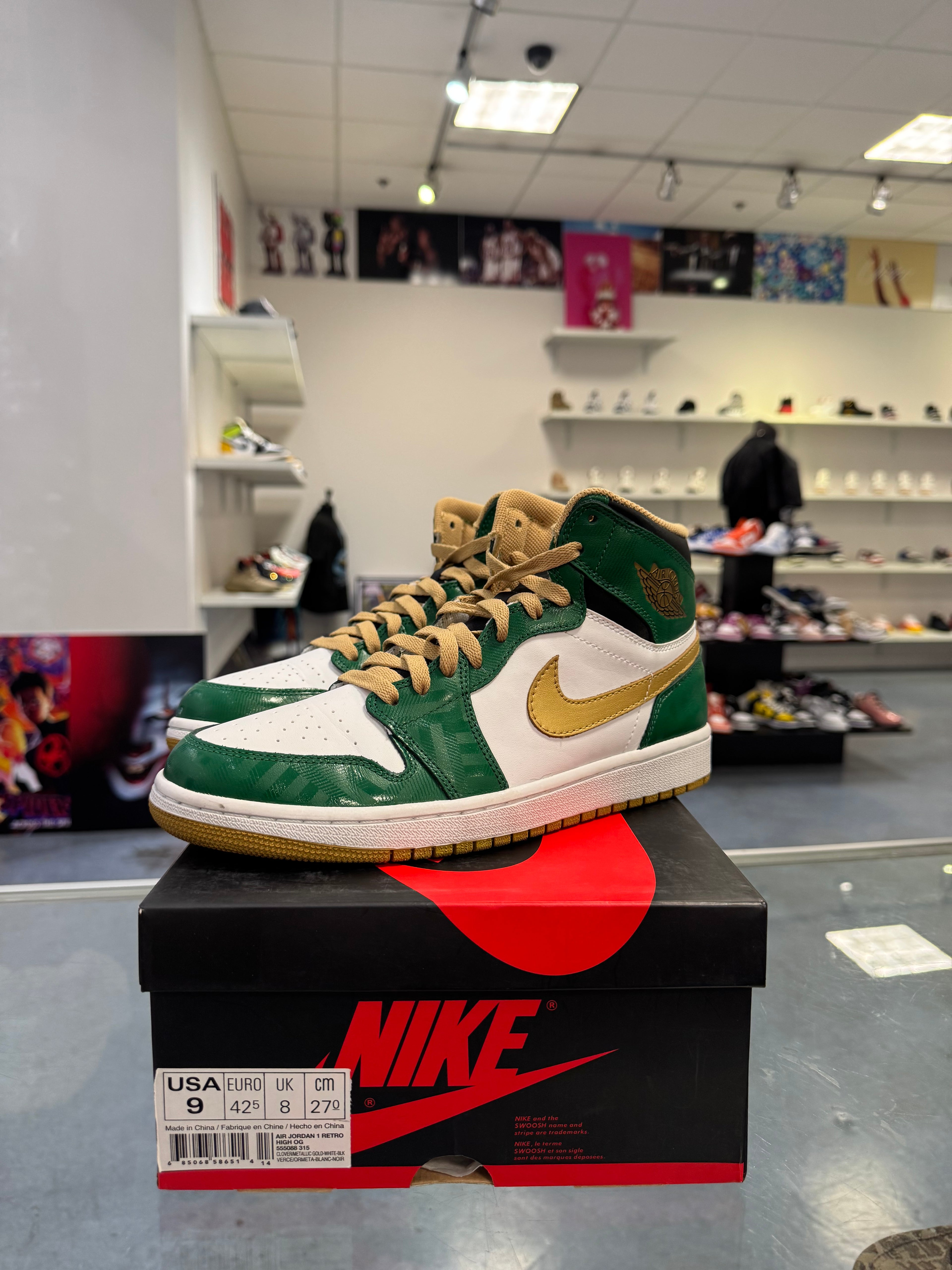 Preowned Jordan 1 Retro High Celtics