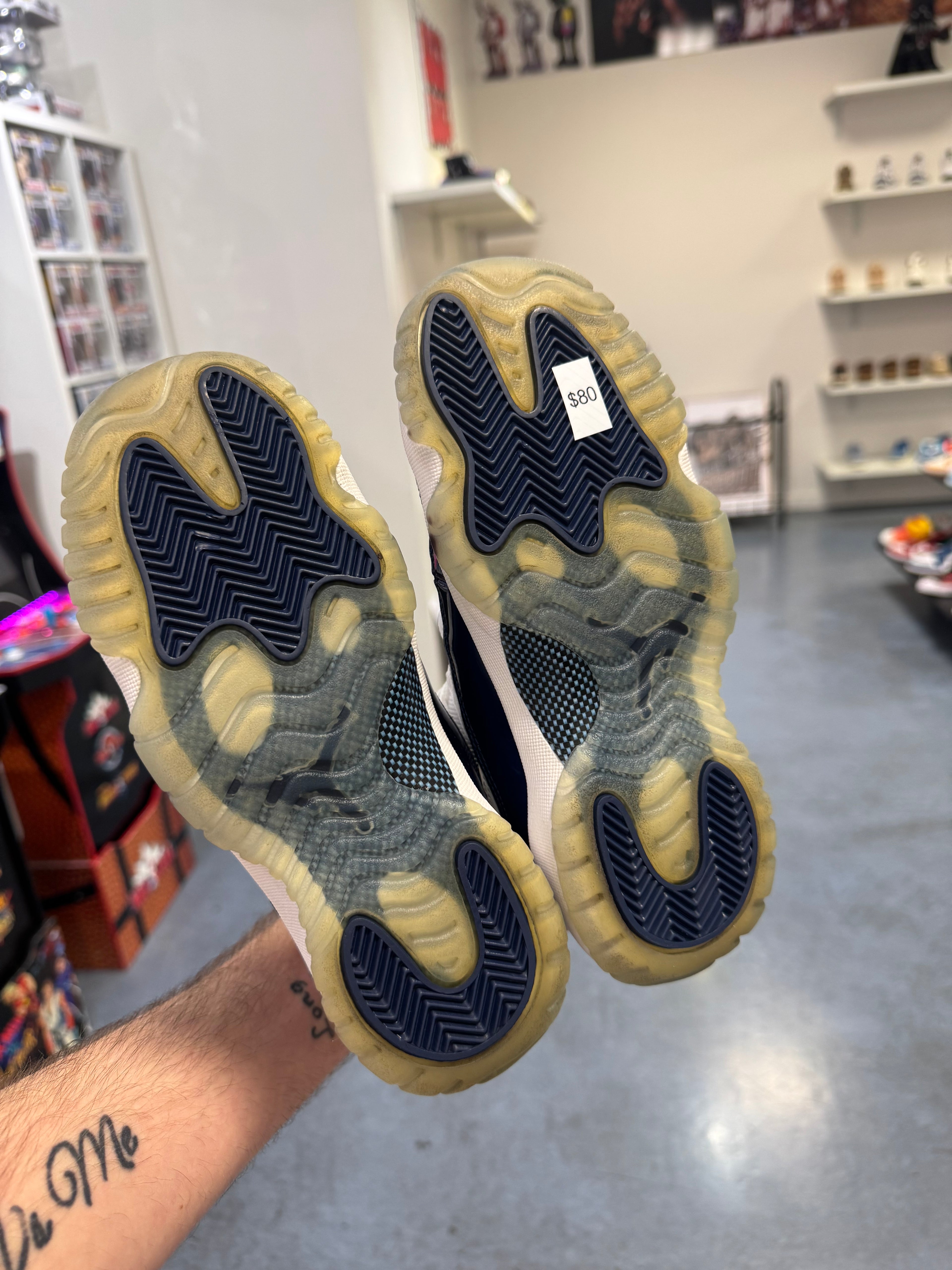 Preowned GS Jordan 11 High UNC Win Like 82 2017 Pair