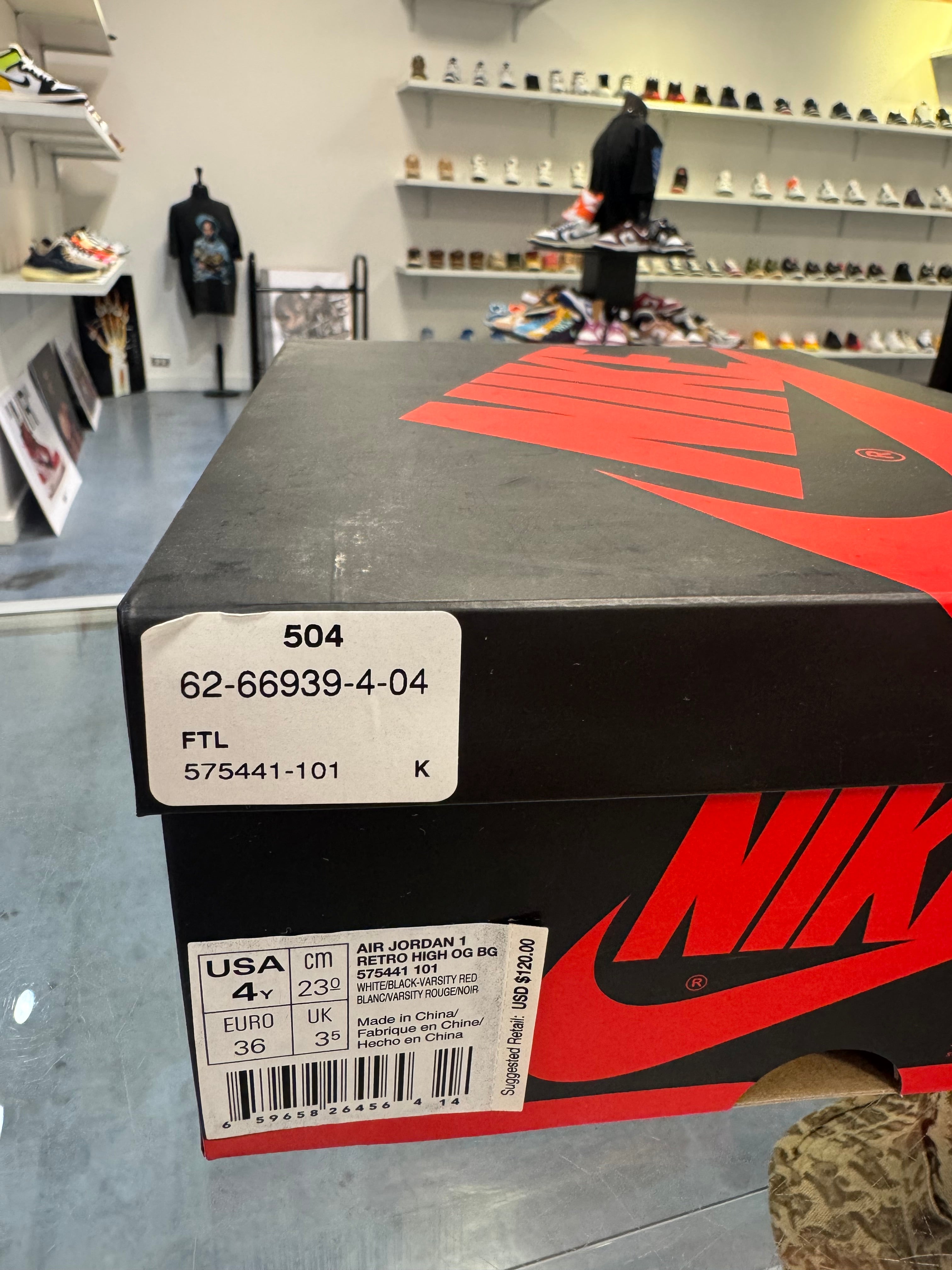 Preowned GS Jordan 1 High Chicago 2015 Pair