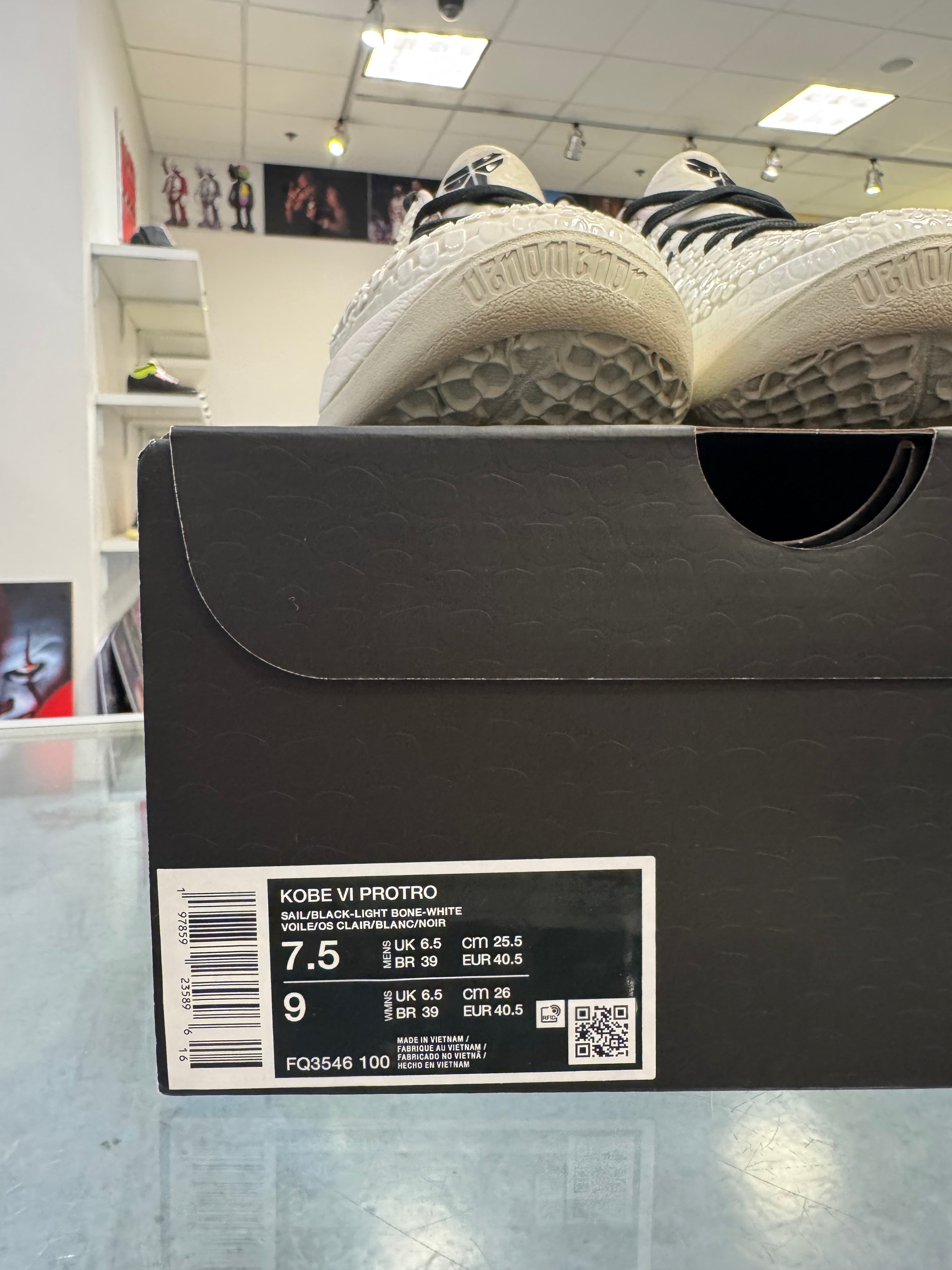 Preowned Kobe 6 Protro Sail All-Star