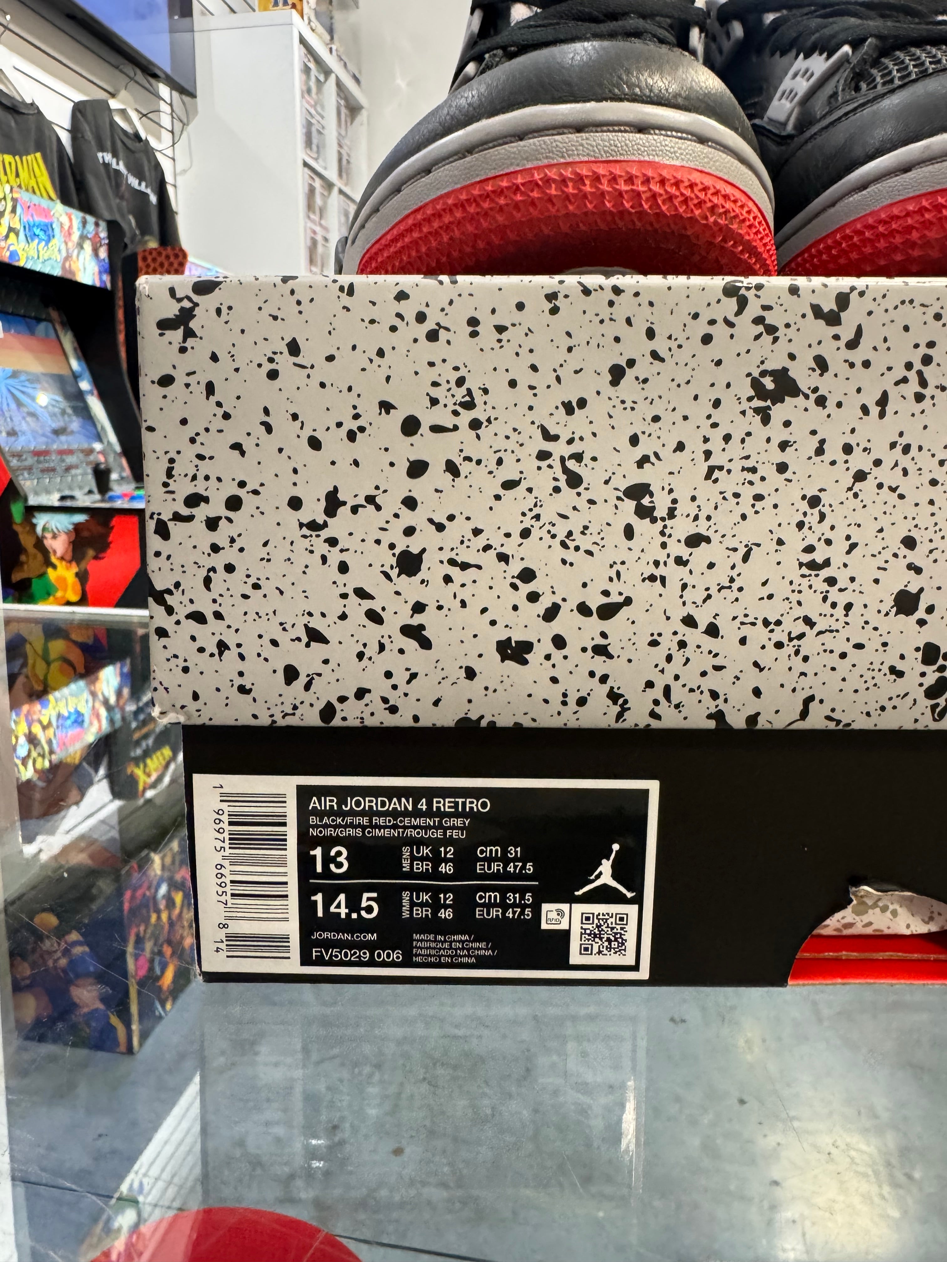 Preowned Jordan 4 Retro Bred Reimagined