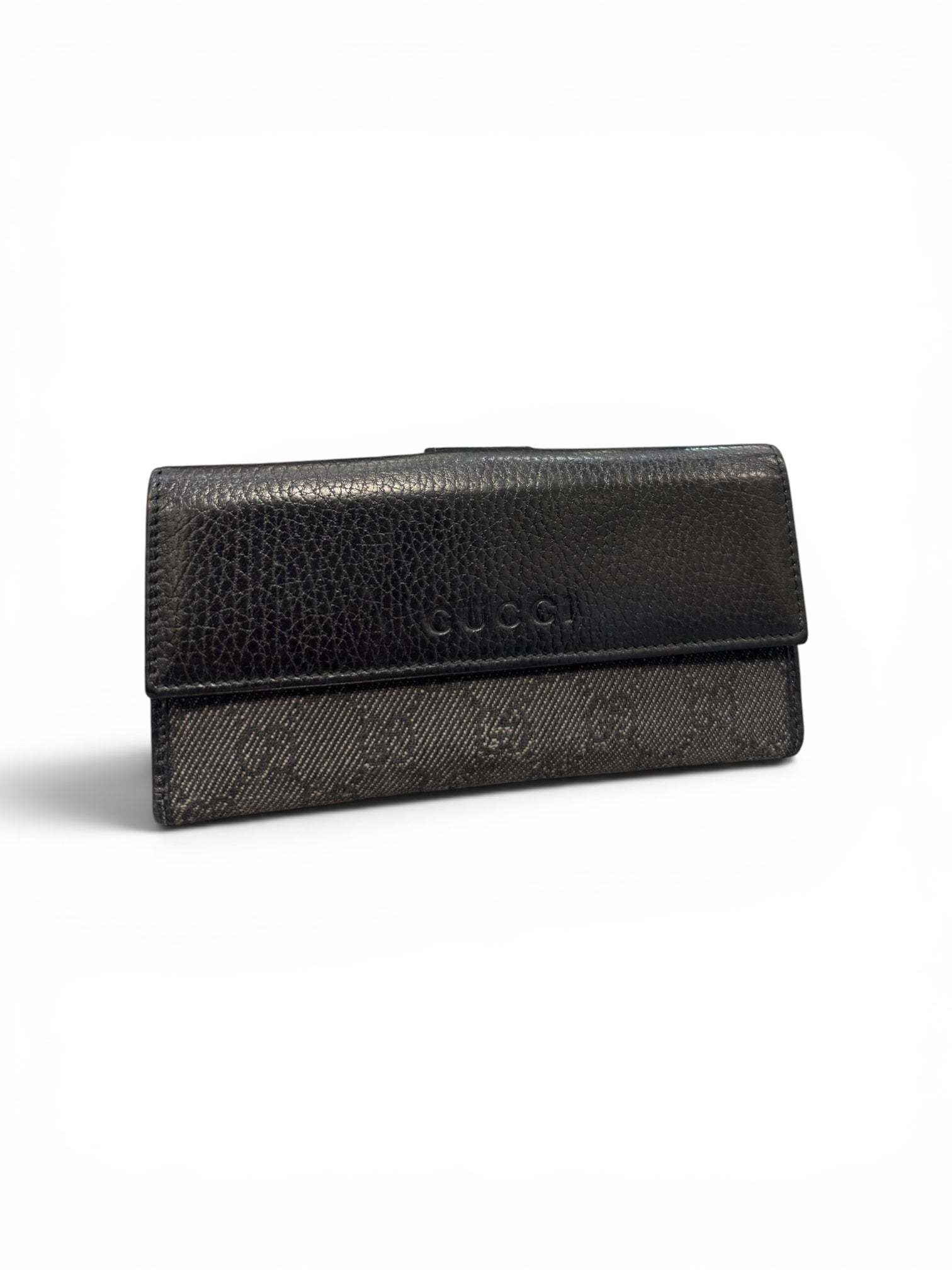 Preowned Gucci Continental Leather Wallet