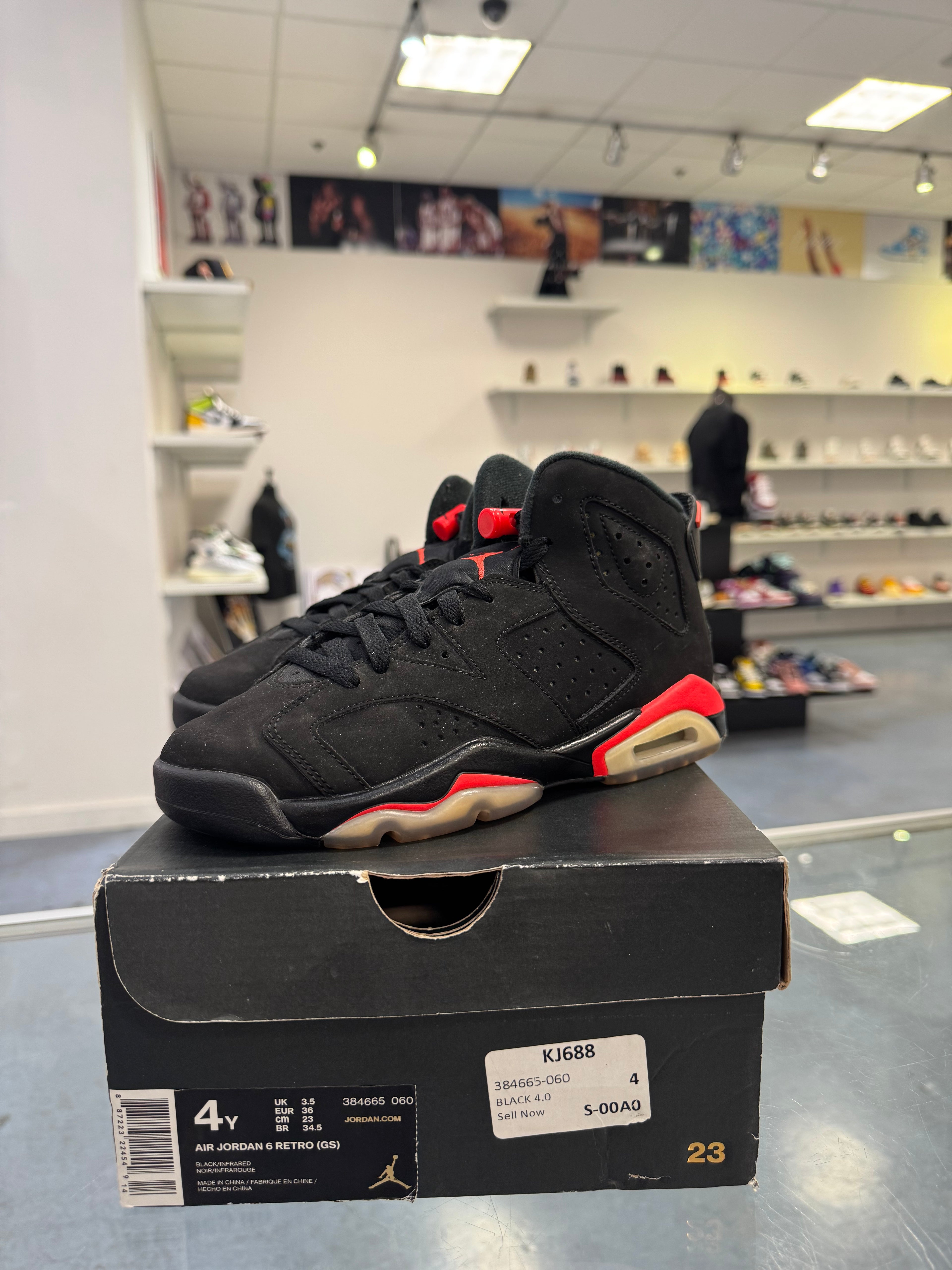 Preowned Jordan 6 Infrared GS