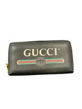 Gucci Print Zip Around Wallet